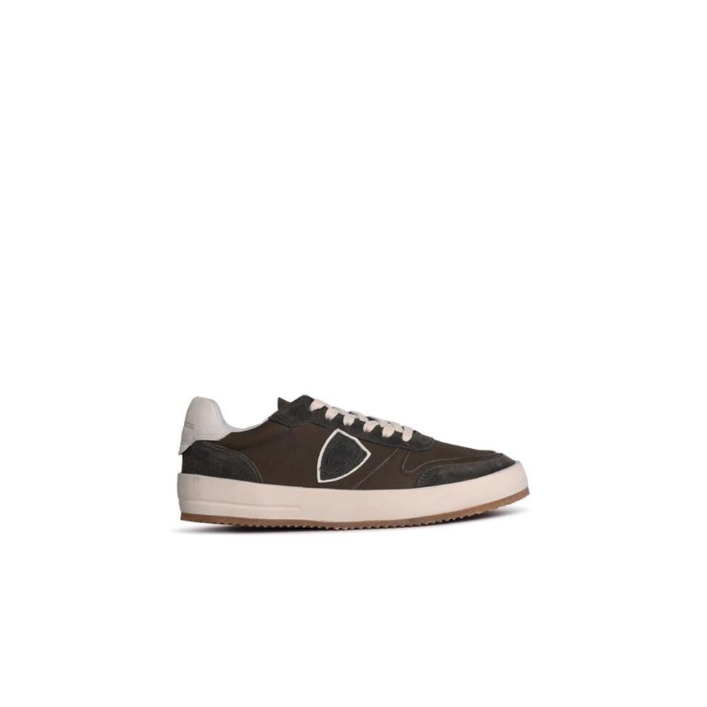PHILIPPE MODEL 'Nice' Green Leather Blend Sneakers